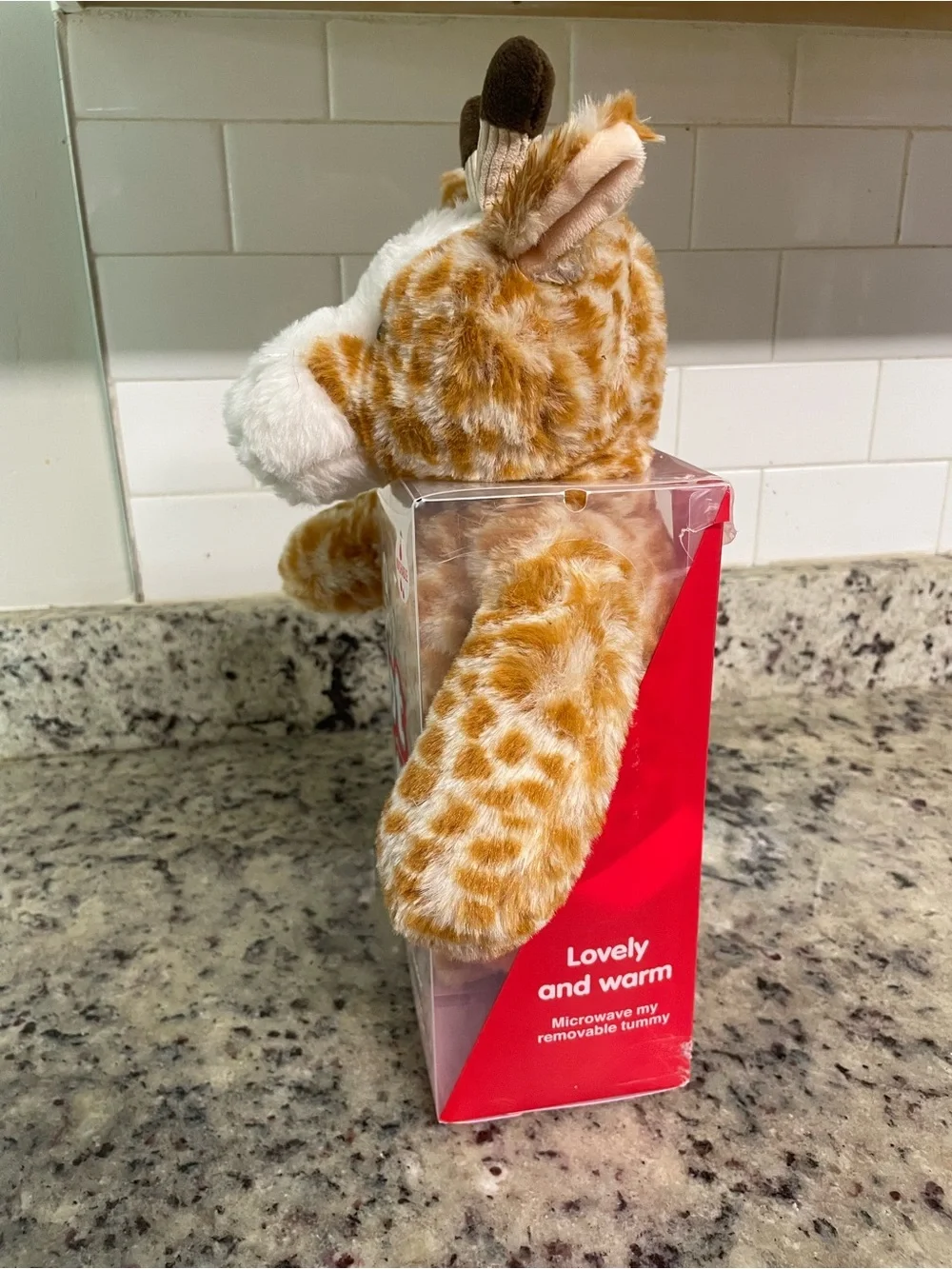Aroma Home Hot Hugs Microwaveable Hottie Plush (Giraffe) - Lavender Scent gift
